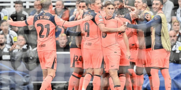 欧冠：拉什福德梅开二度，巴萨2-1客胜纽卡